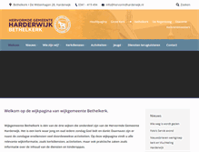 Tablet Screenshot of bethelkerk.hervormdharderwijk.nl